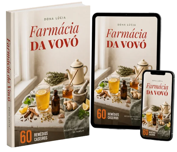 Farmácia da Vovó em livro, tablet e celular